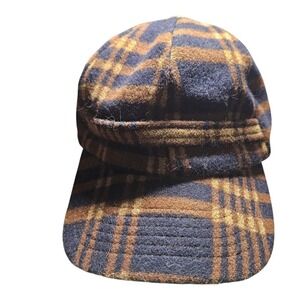 Pendleton Wool Plaid Thomas Kay Trapper Hat Ear Flap Cap Navy Tartan Mens M